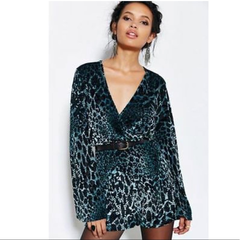 Urban Outfitters Ecote leopard print romper
